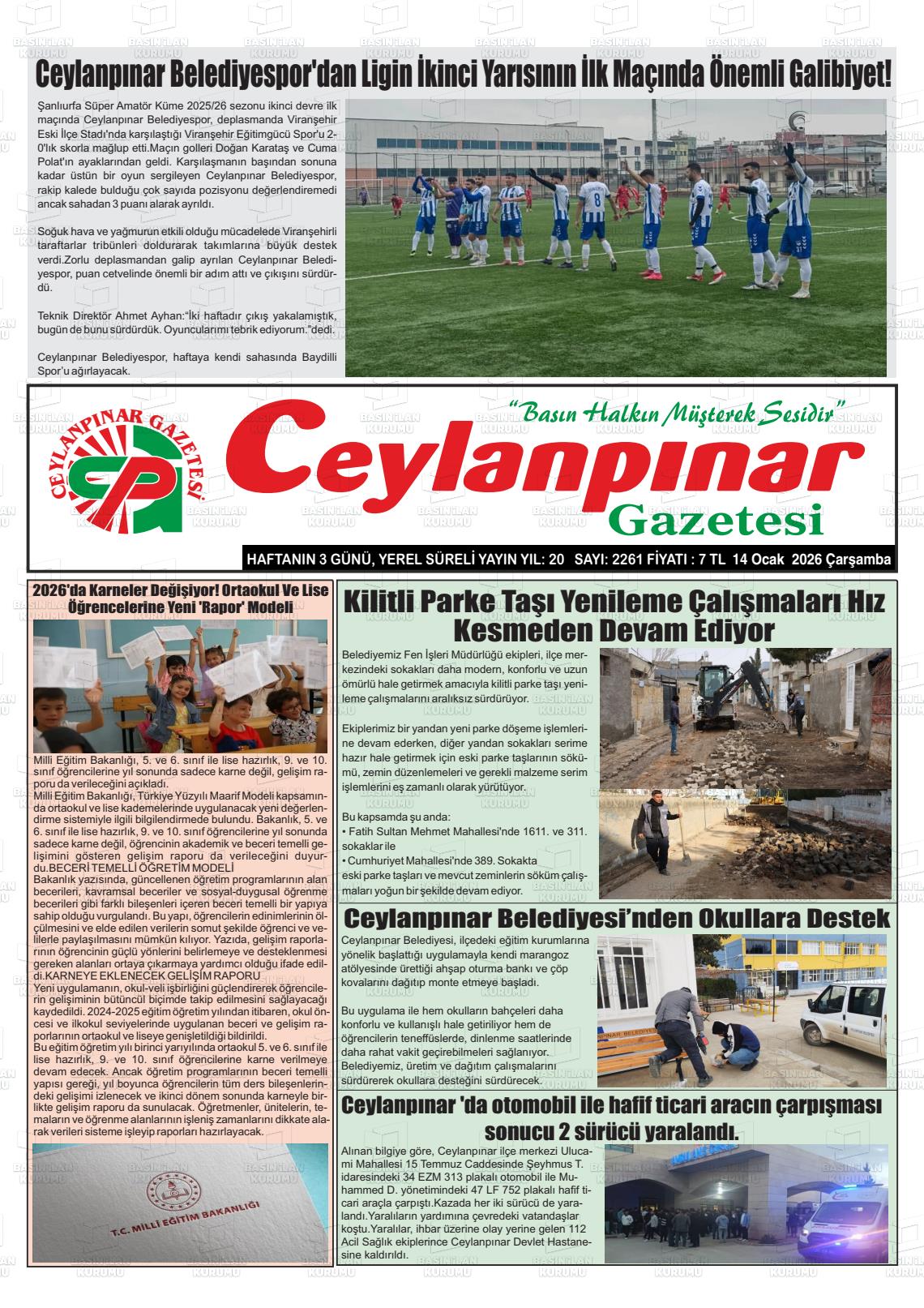 Sanliurfa Ceylanpinar 14.01.2026