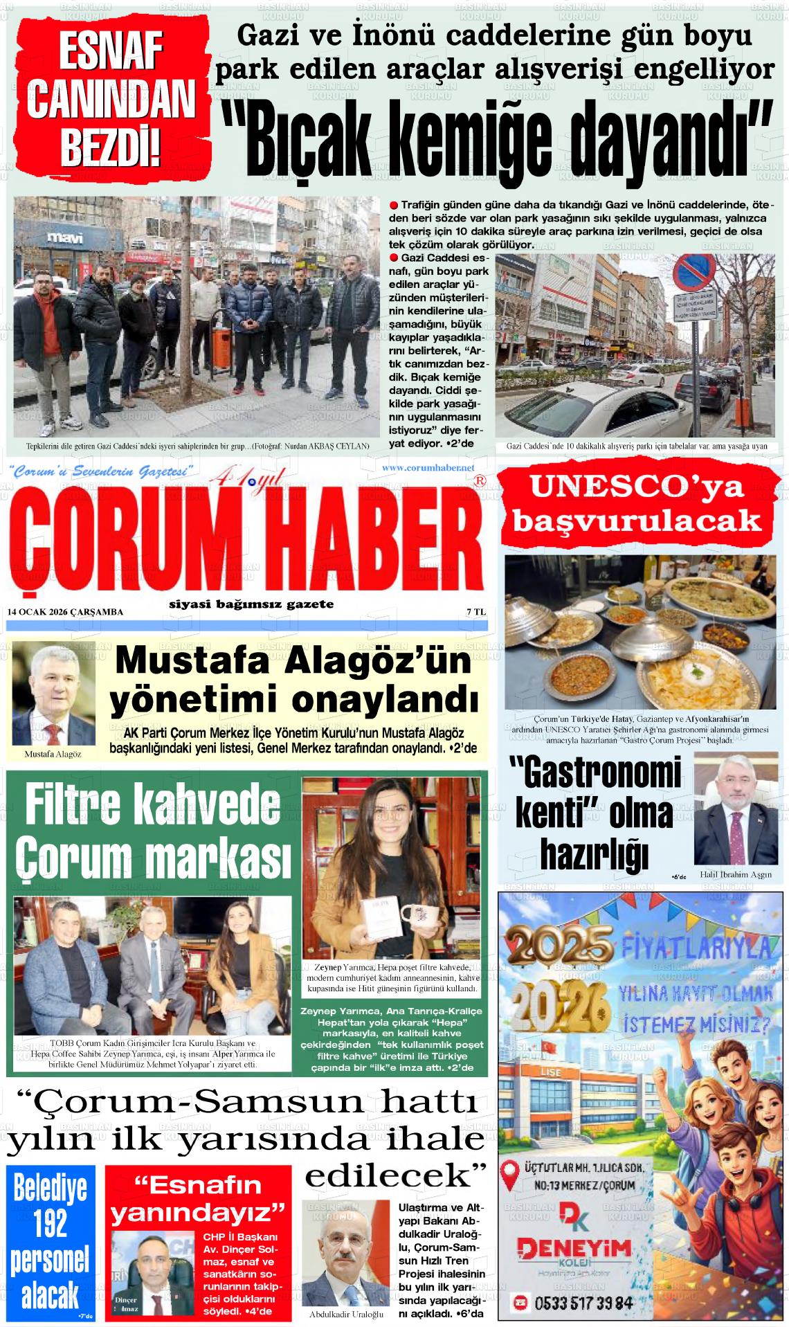 Corum Haber 14.01.2026