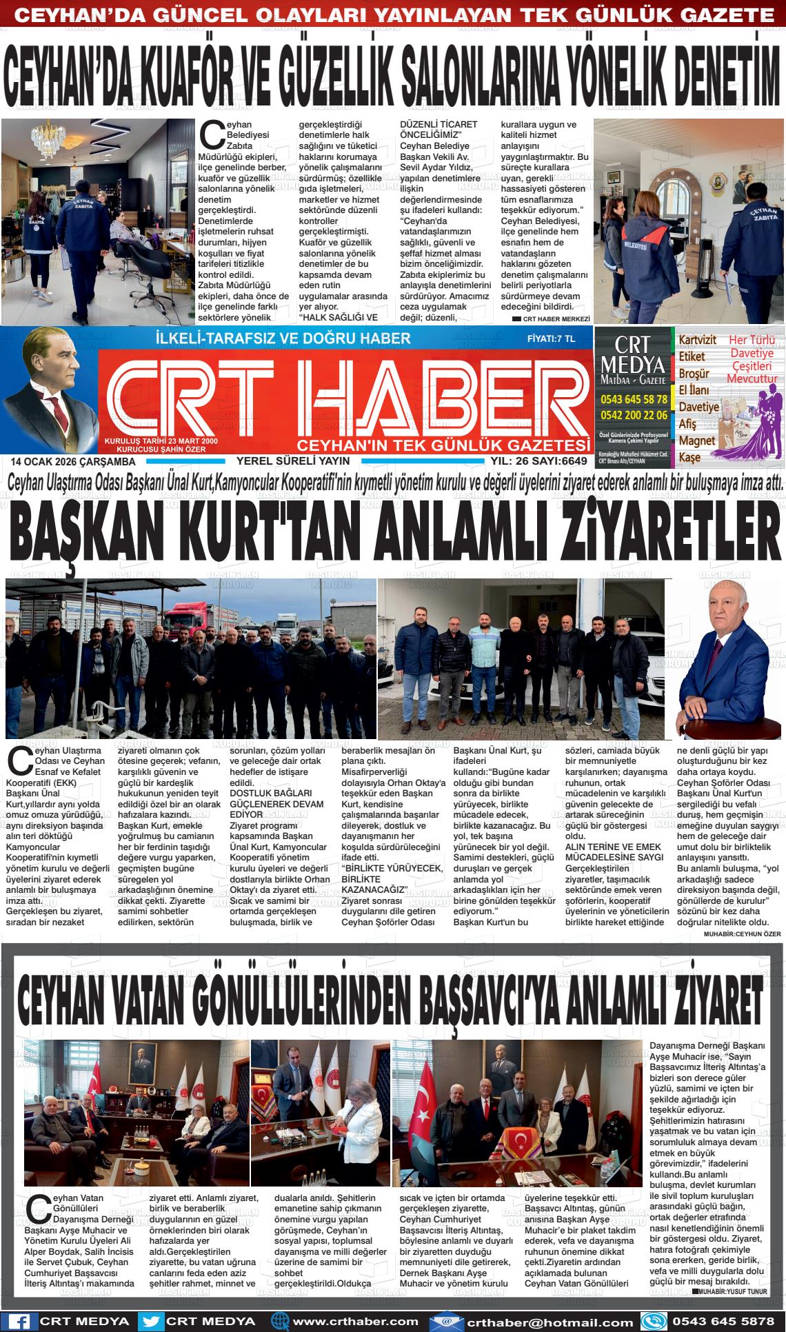 Adana Crthaber 14.01.2026