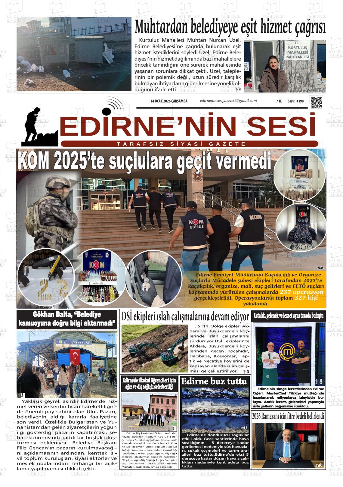 Edirne Star 14.01.2026