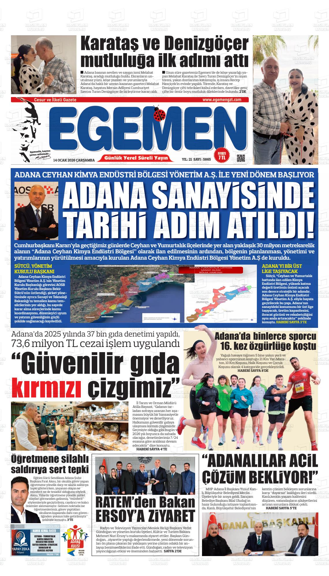 Adana Egemen 14.01.2026