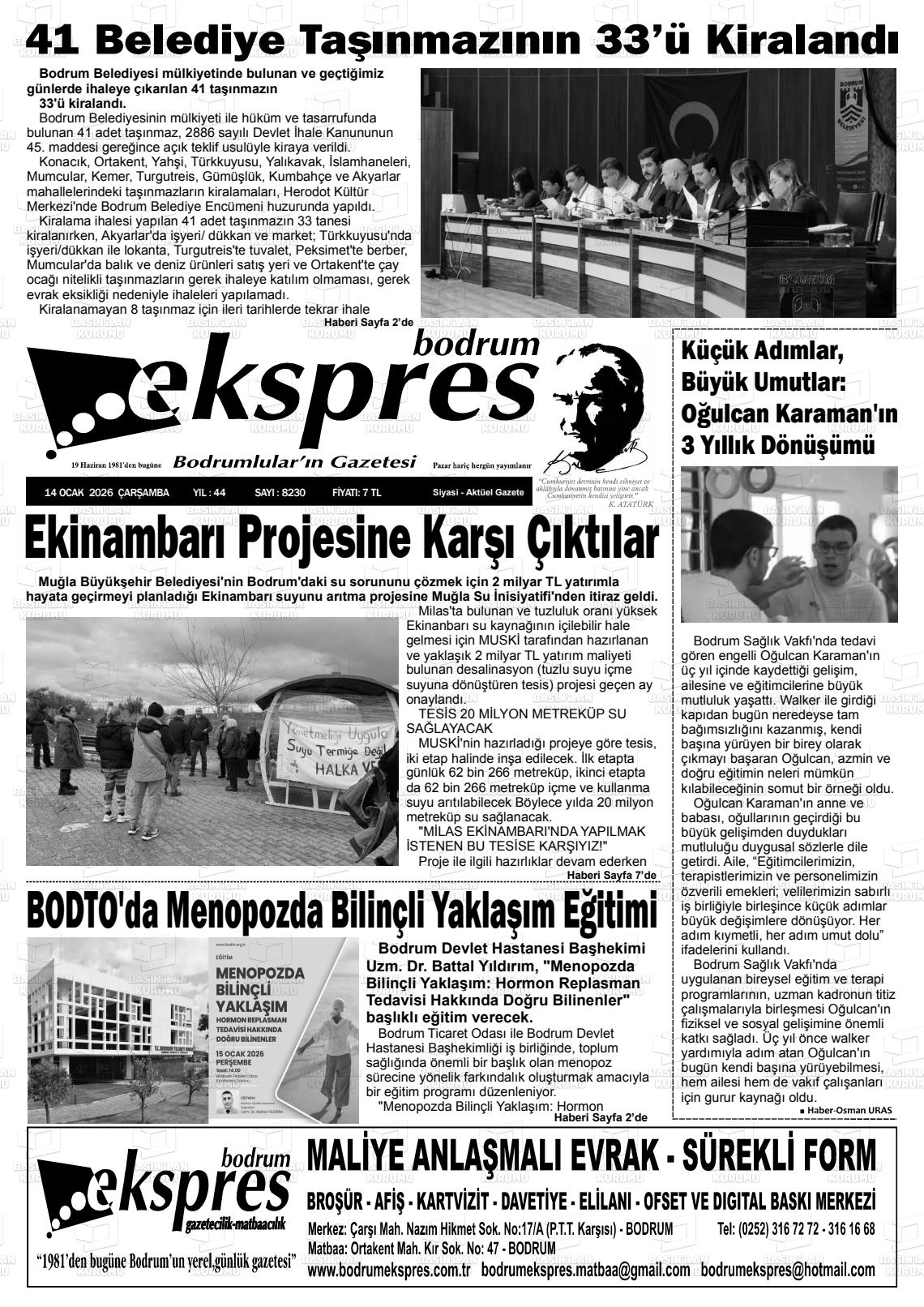 Mugla Ekspresbodrum 14.01.2026