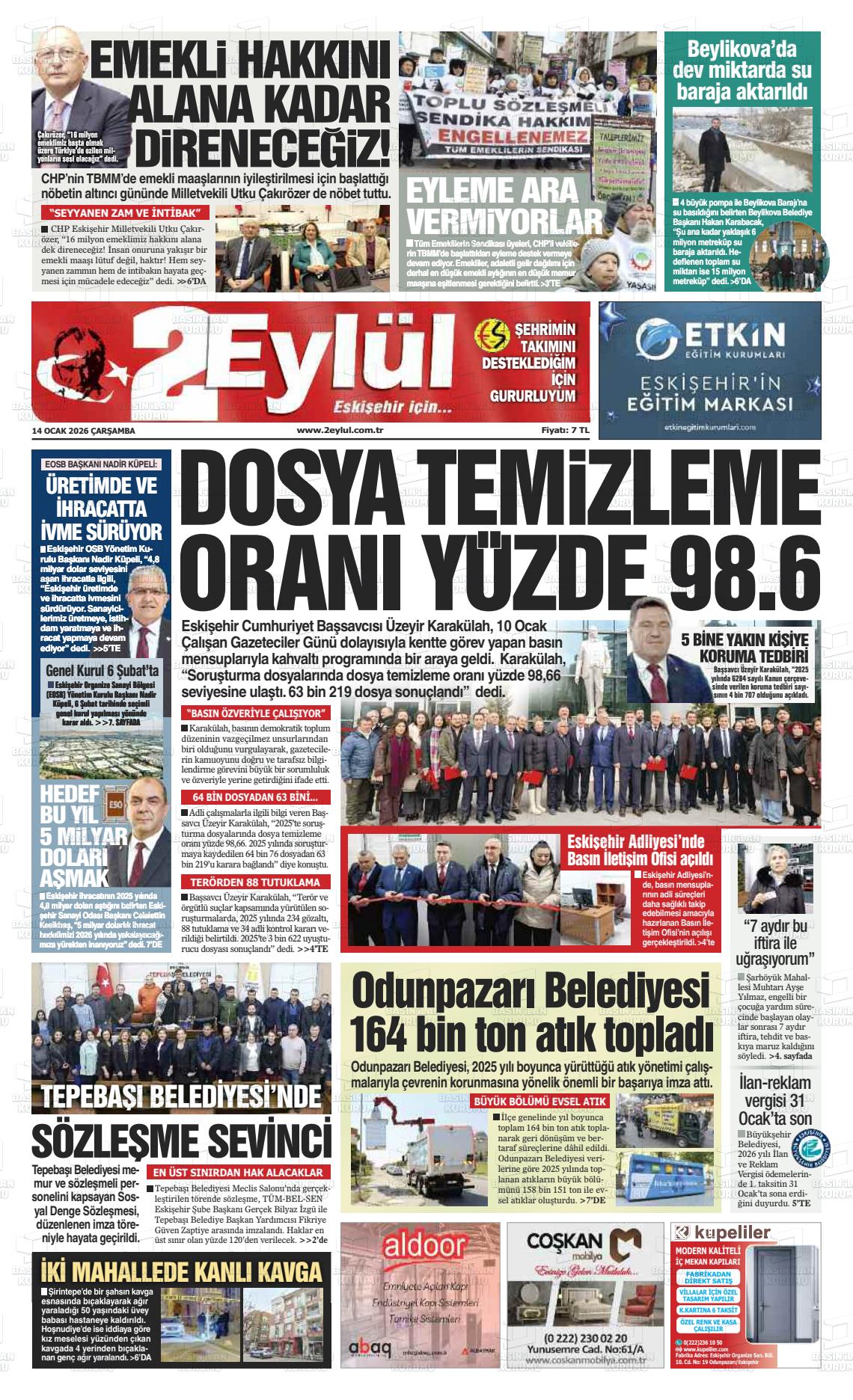Eskisehir 2 Eylul 14.01.2026