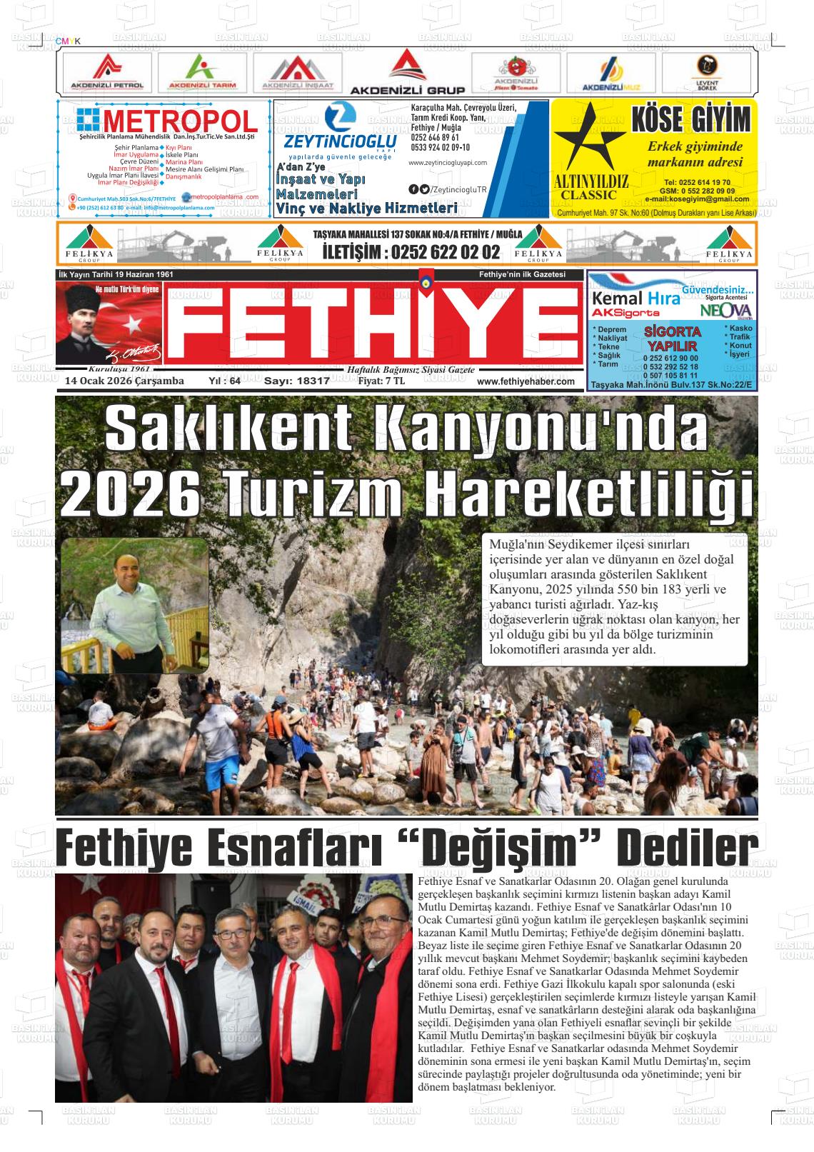 Mugla Fethiye 14.01.2026