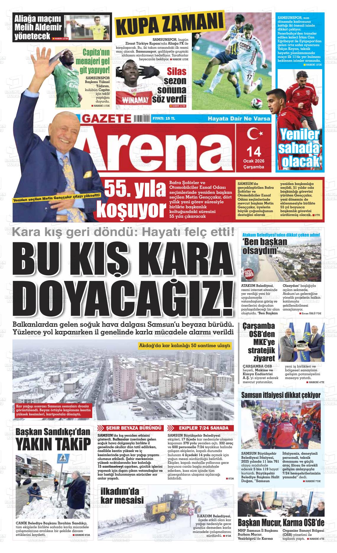 Samsun Gazetearena 14.01.2026