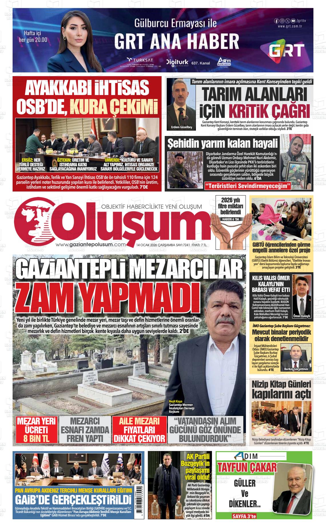 Gaziantep Olusum 14.01.2026