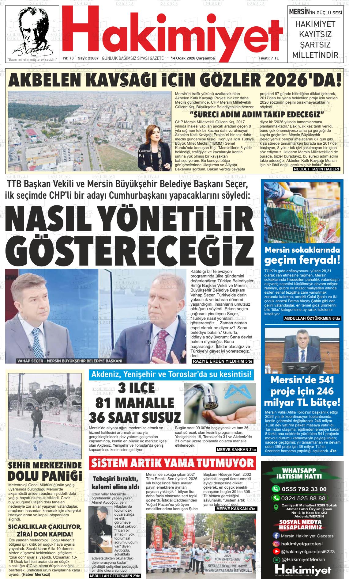 Konya Hakimiyet 14.01.2026