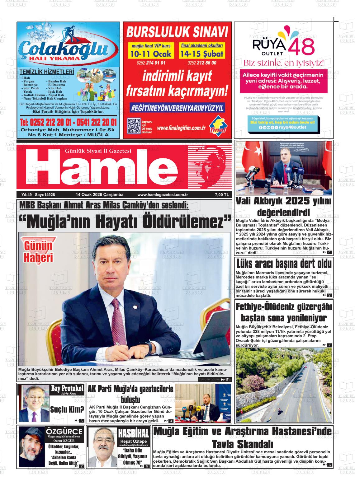 Mugla Hamle 14.01.2026