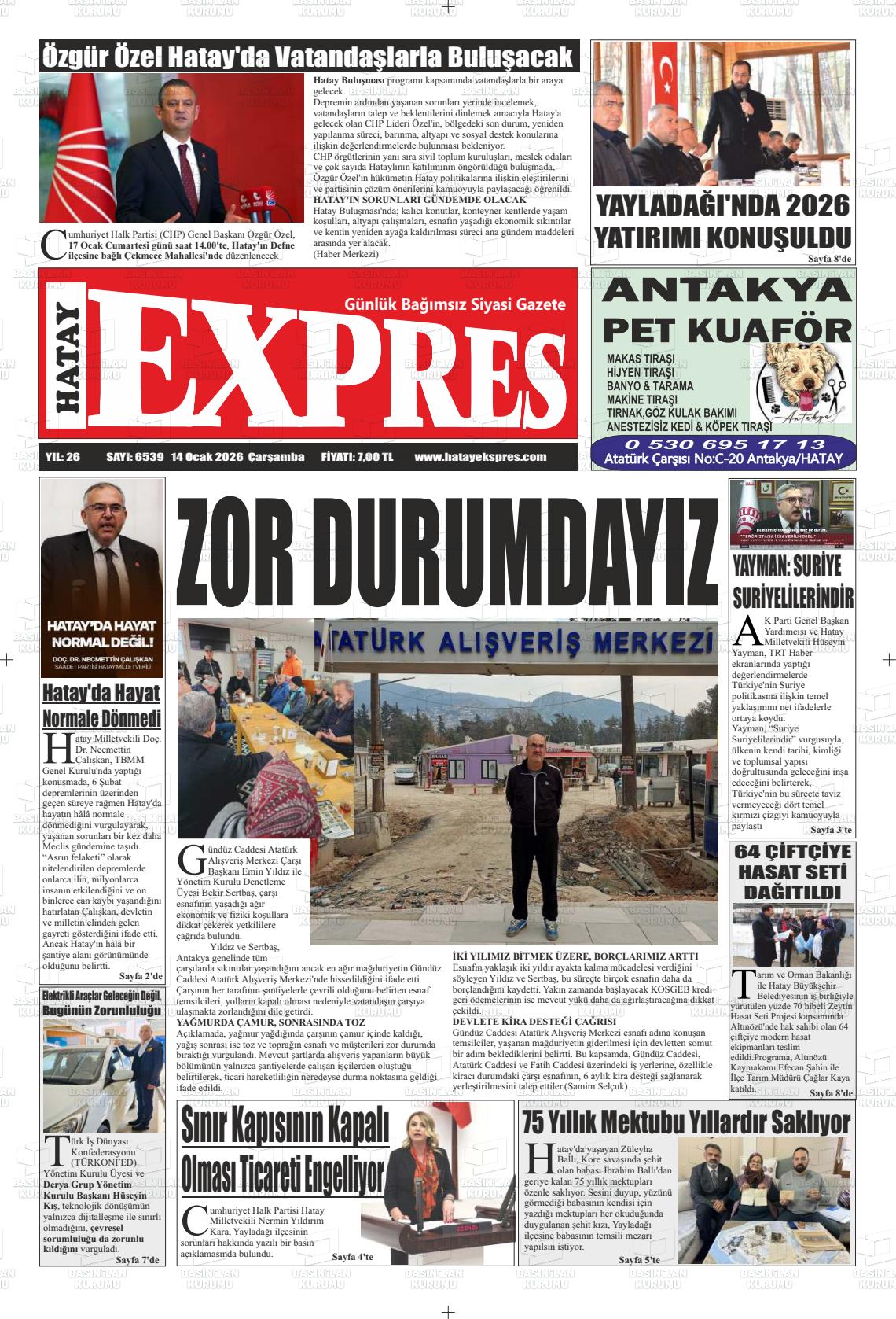 Hatay Expres 14.01.2026