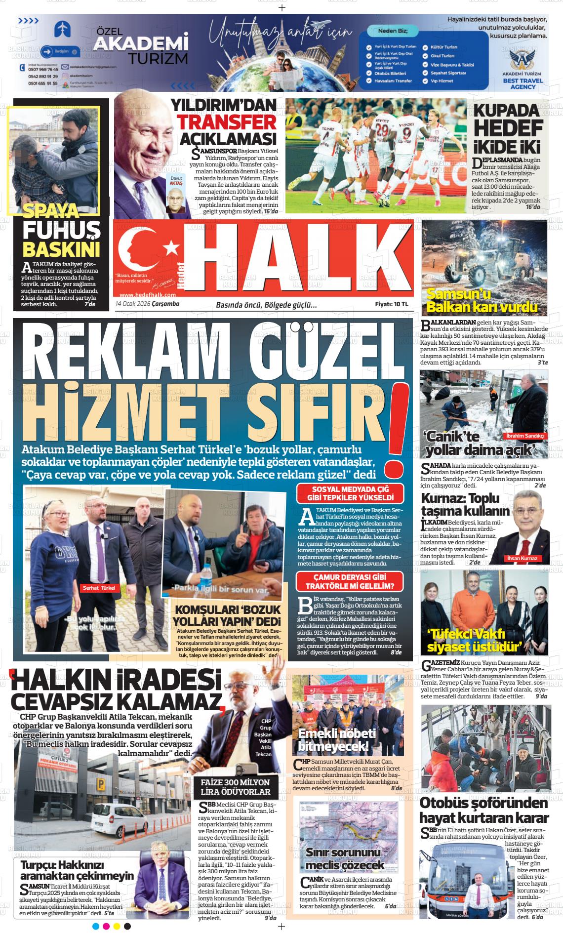 Samsun Hedefhalk 14.01.2026