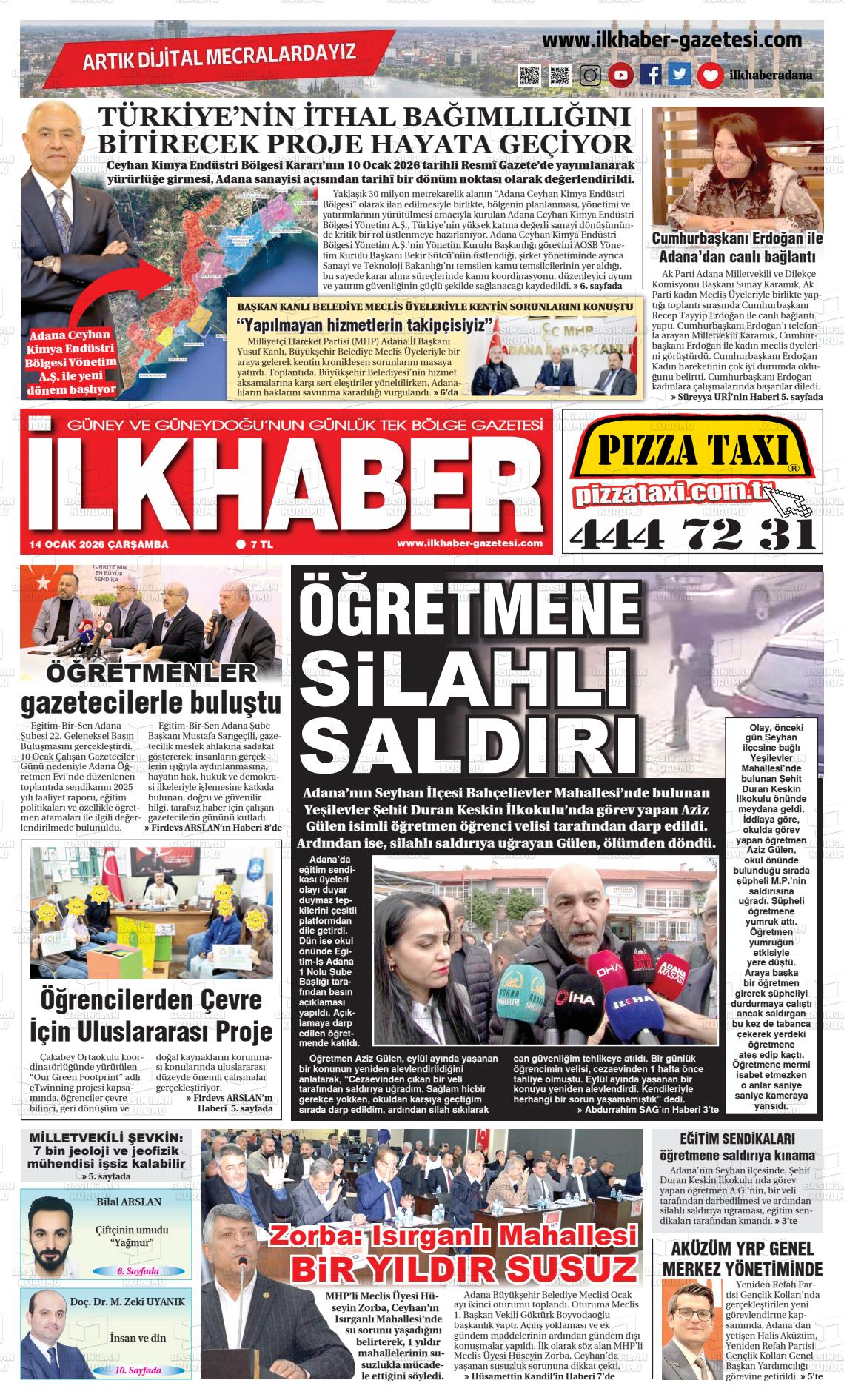 Adana Ilkhaber 14.01.2026