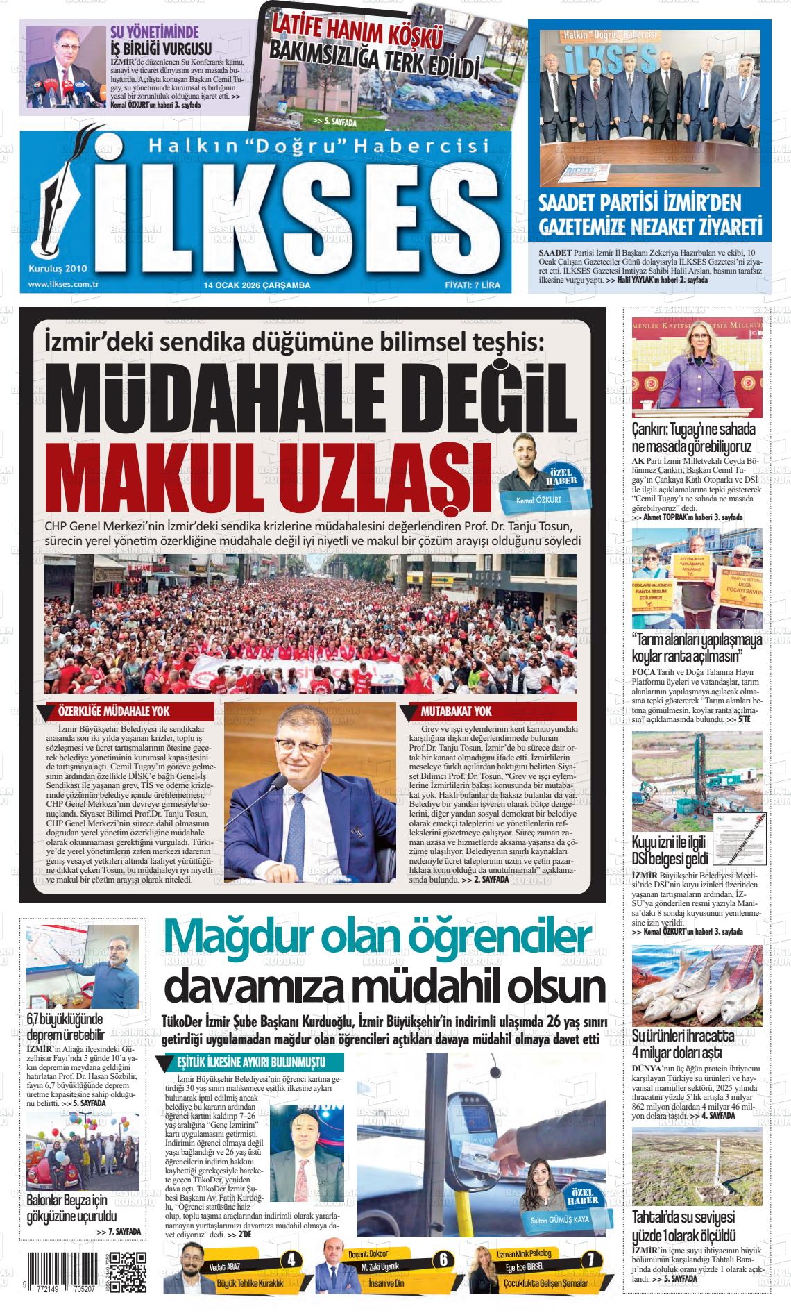 Izmir Ilkses 14.01.2026