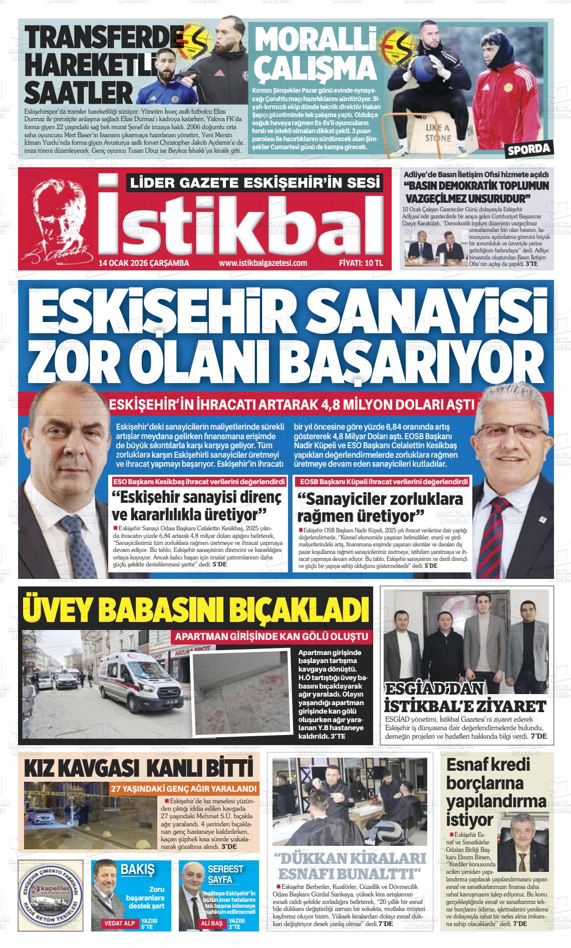 Eskisehir Istikbal 14.01.2026