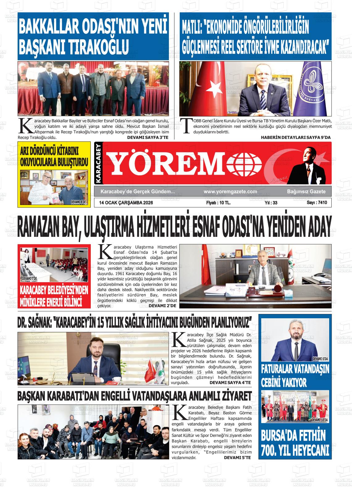 Bursa Karacabeyyorem 14.01.2026