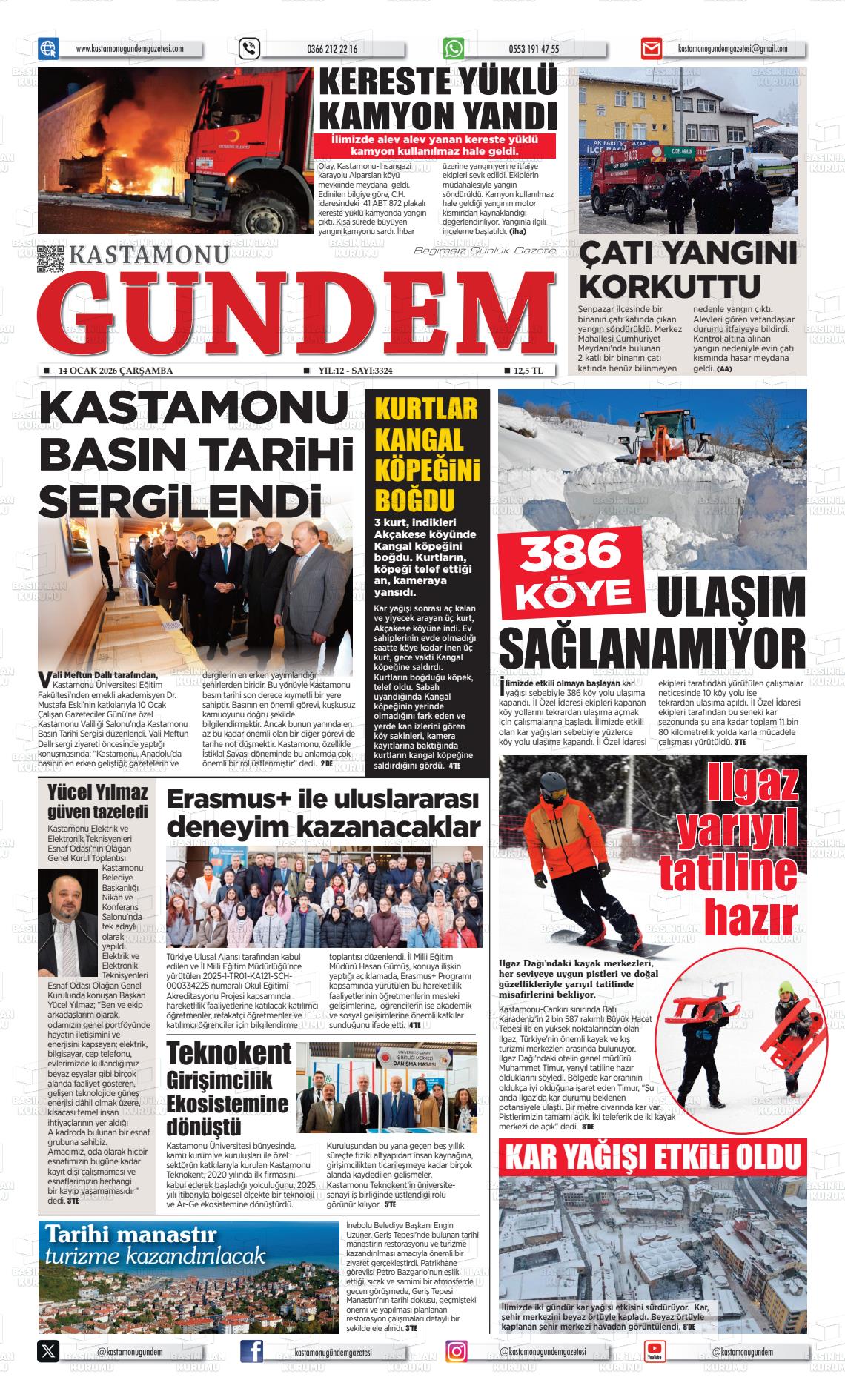 Kastamonu Gundem 14.01.2026