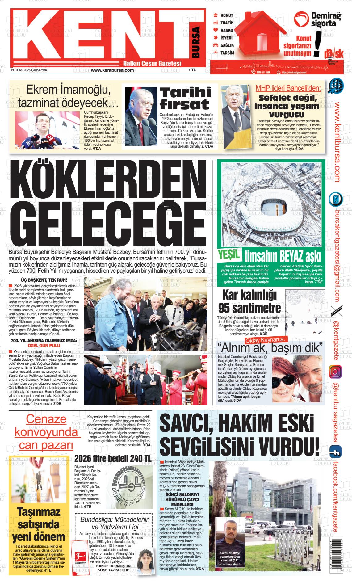 Bursa Kent 14.01.2026