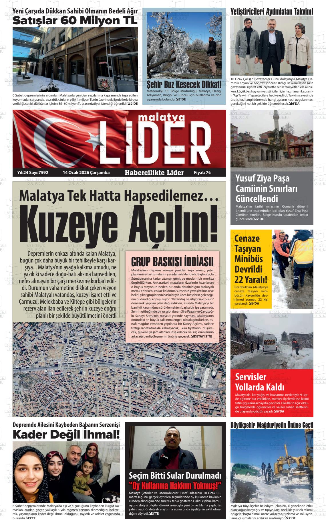 Malatya Sonsoz 14.01.2026