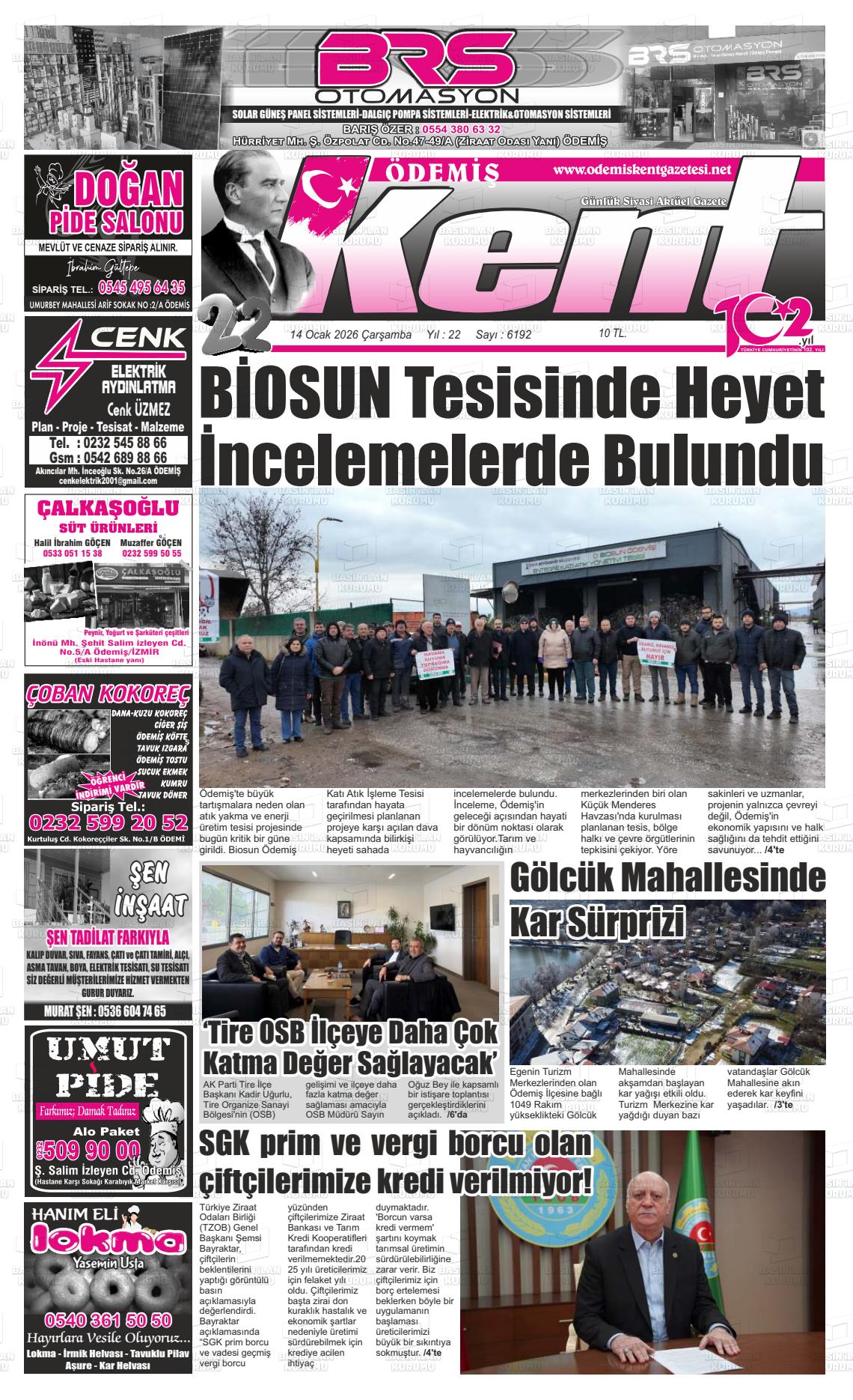 Izmir Odemiskent 14.01.2026