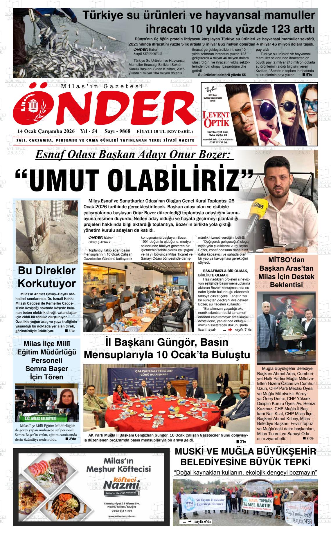 Mugla Onder 14.01.2026