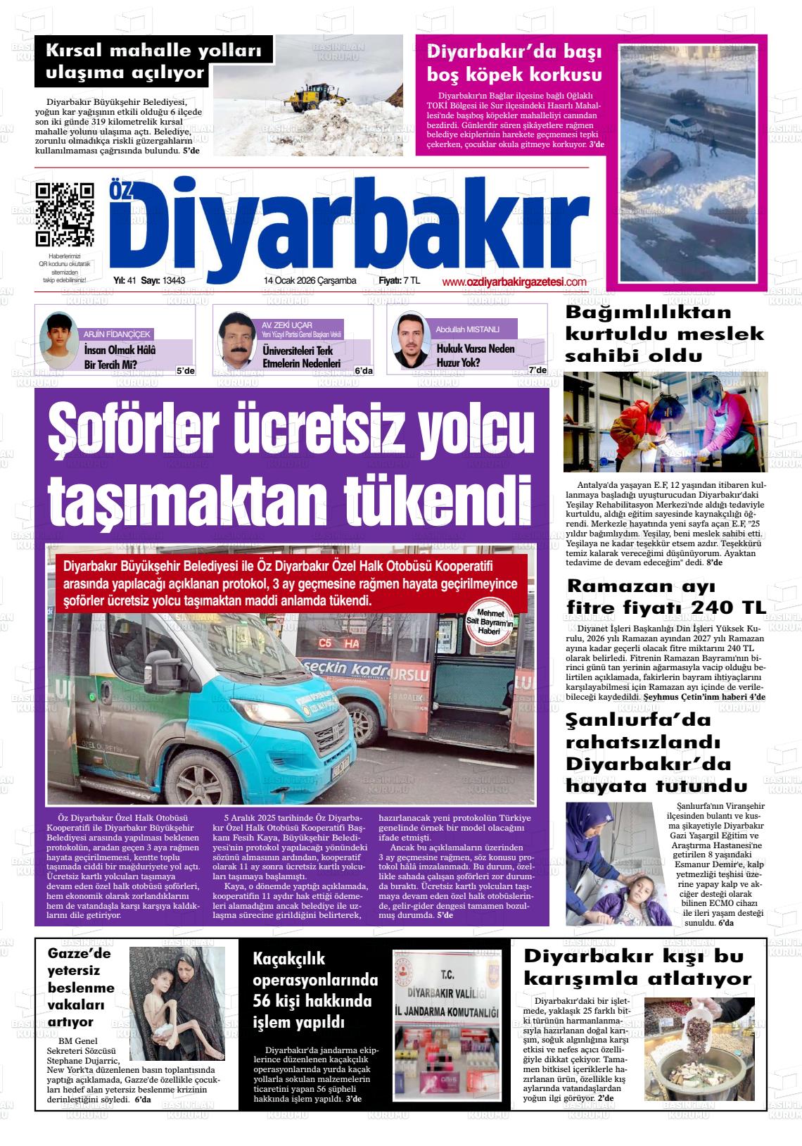 Diyarbakir Oz 14.01.2026