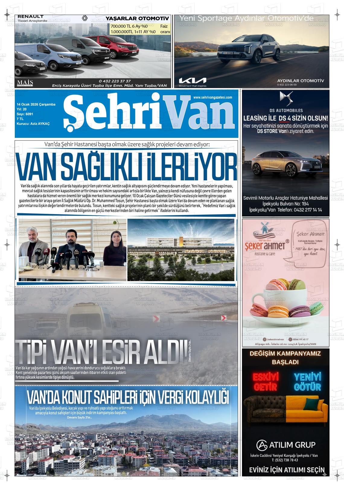 Van Sehri 14.01.2026