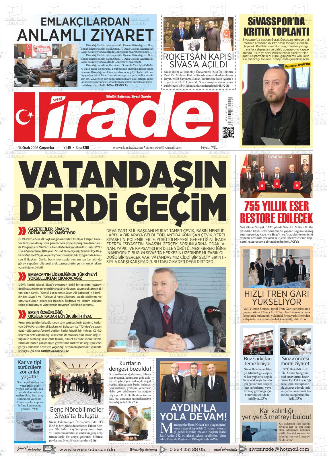 Sivas Irade 14.01.2026