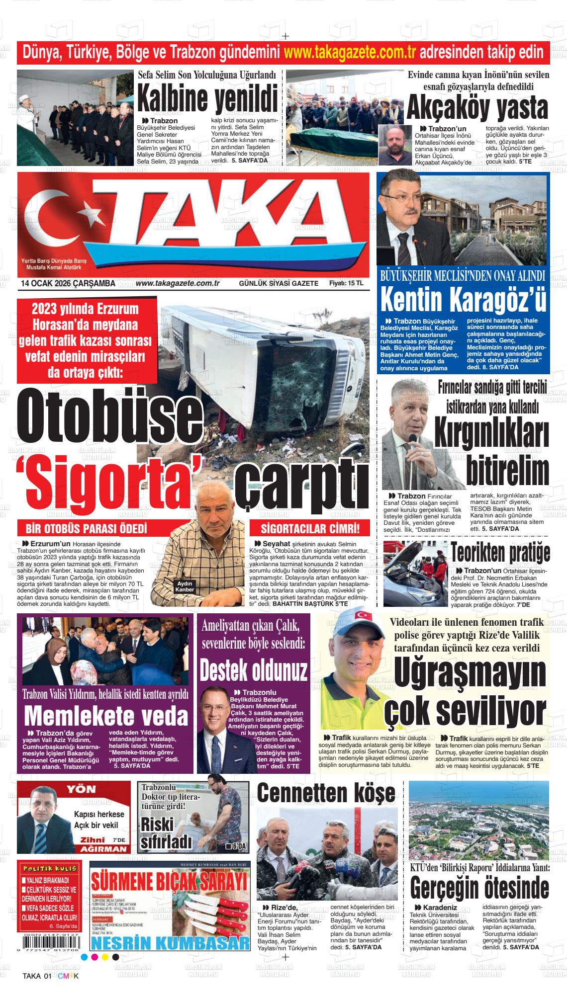 Trabzon Taka 14.01.2026