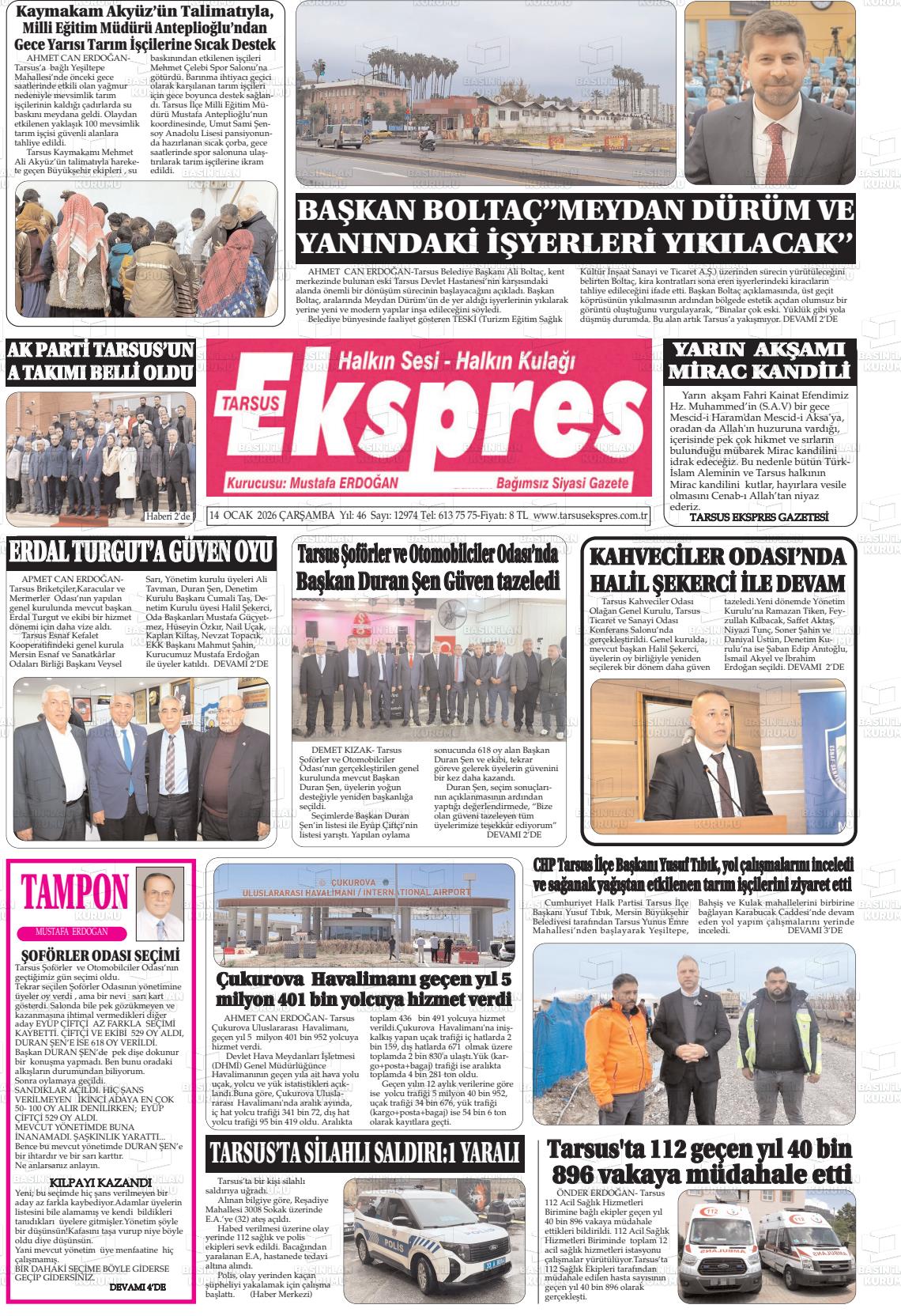 Mersin Tarsusekspres 14.01.2026