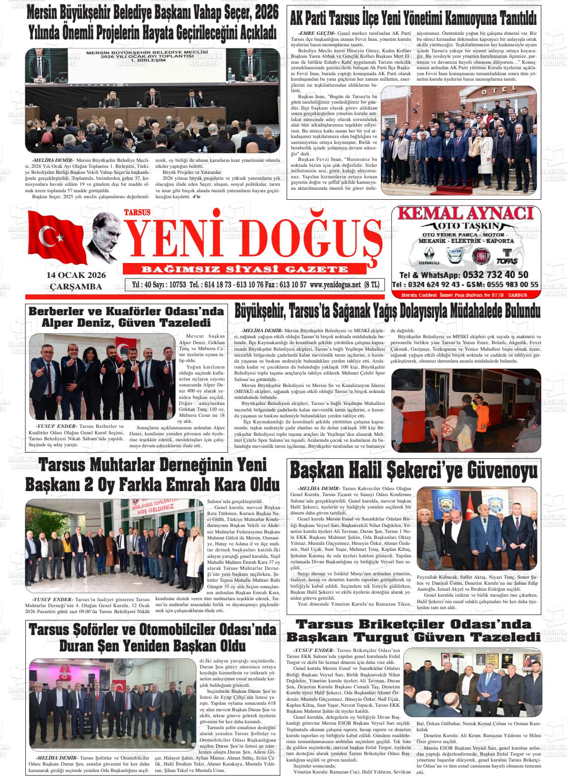 Mersin Tarsusyenidogus 14.01.2026