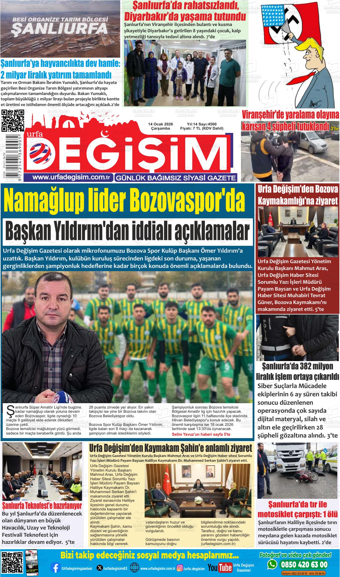 Sanliurfa Urfastar 14.01.2026