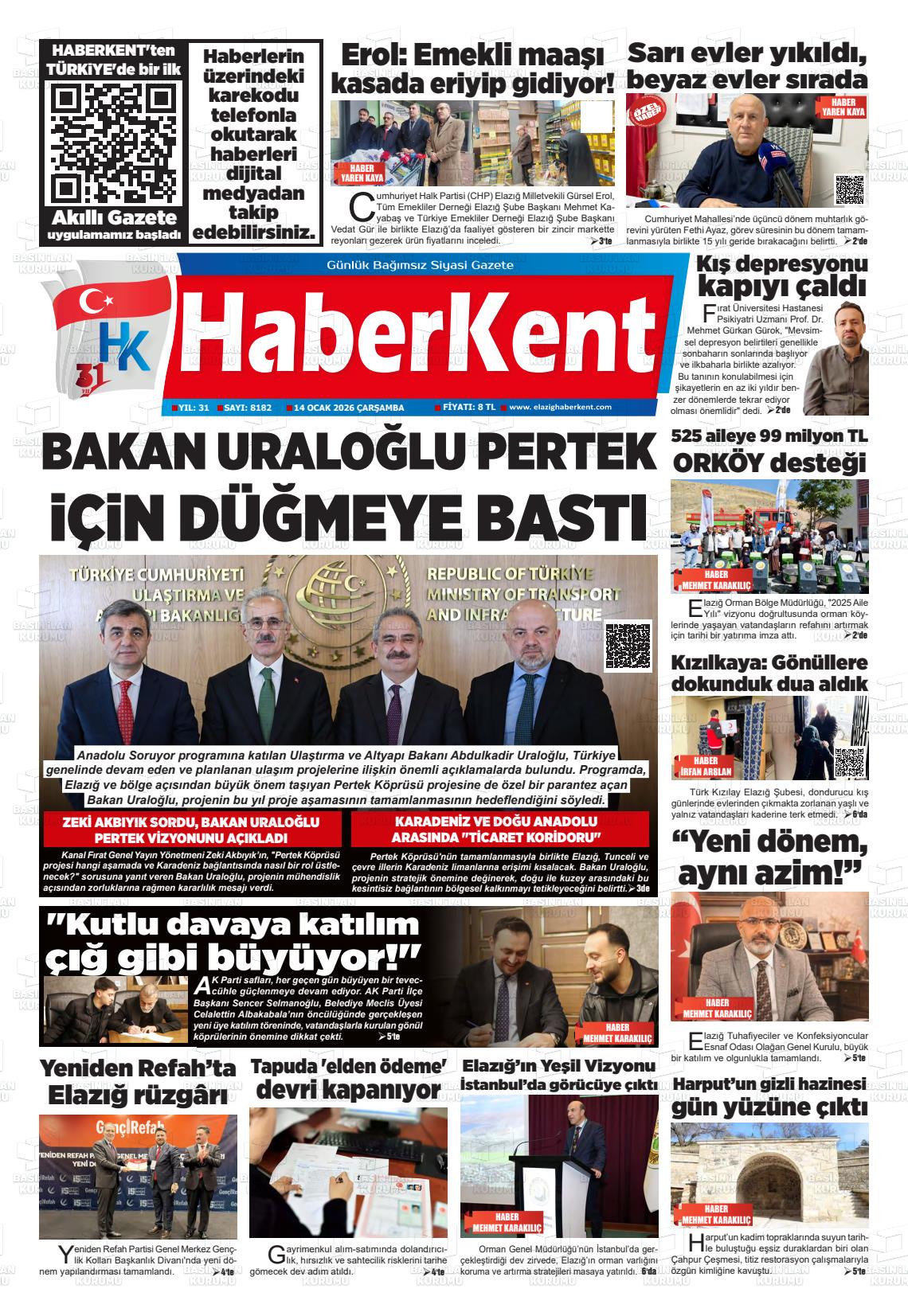 Elazig Yenicag 14.01.2026