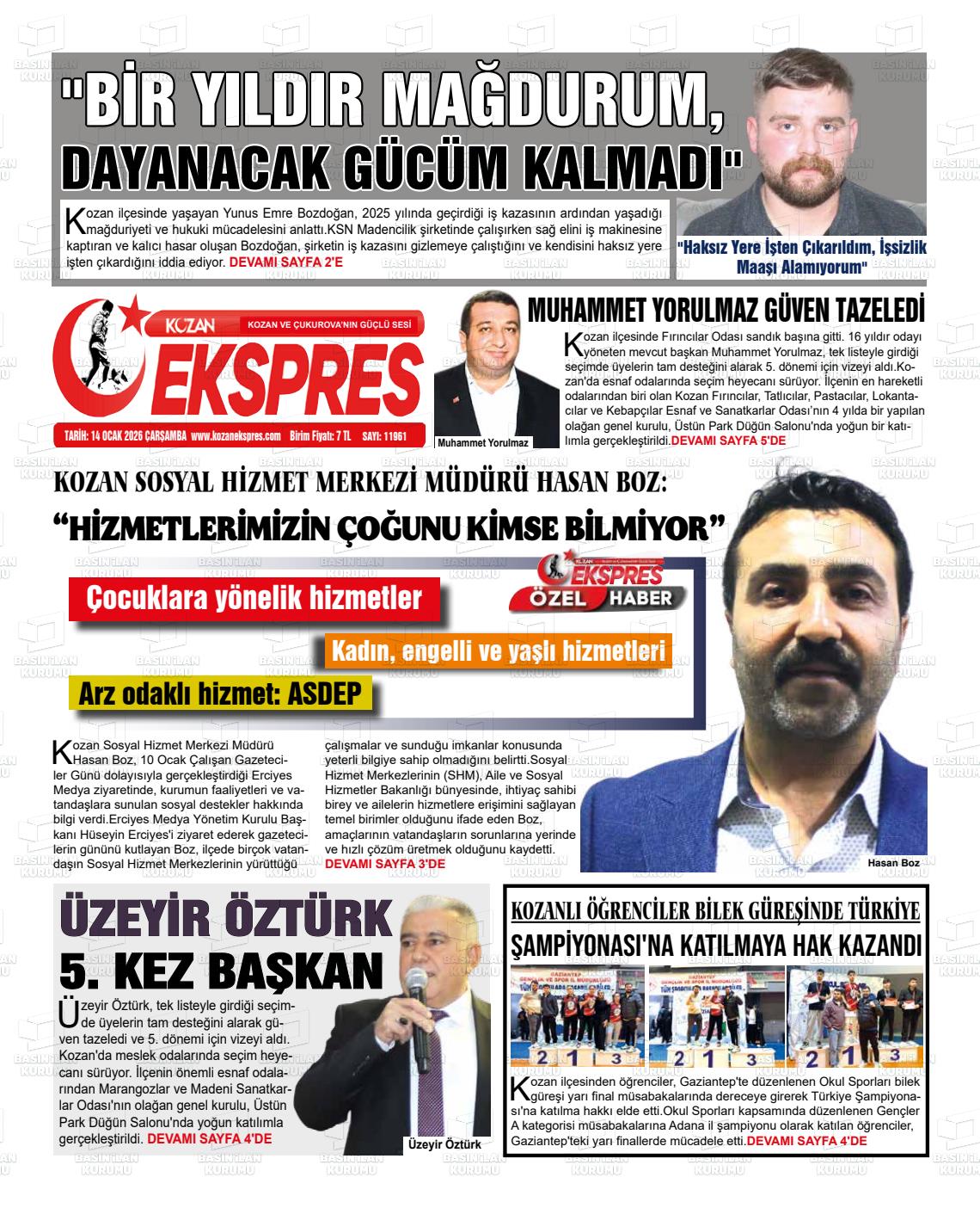 Adana Yenihursoz 14.01.2026