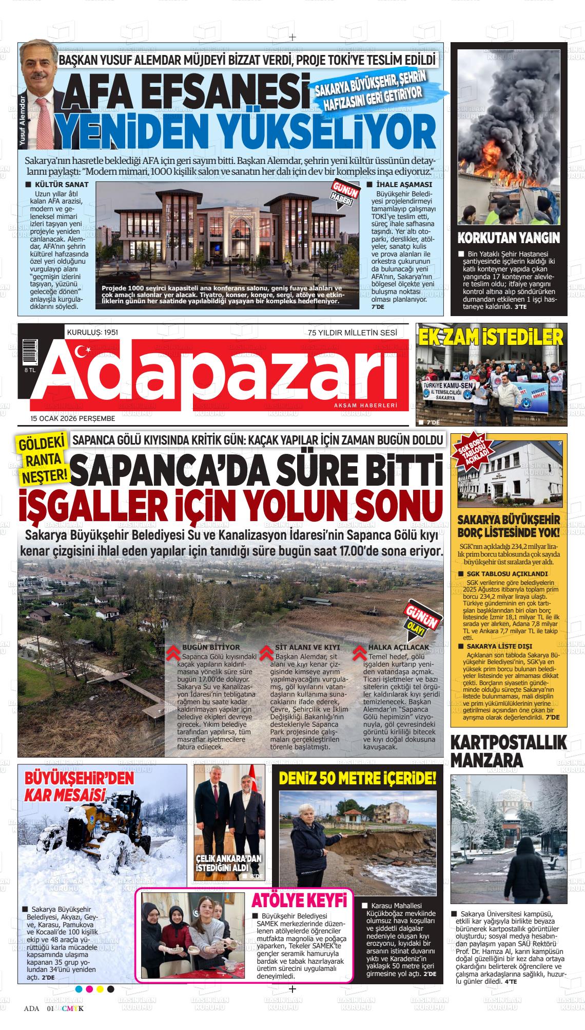 Sakarya Adapazariaksamhaberleri 15.01.2026