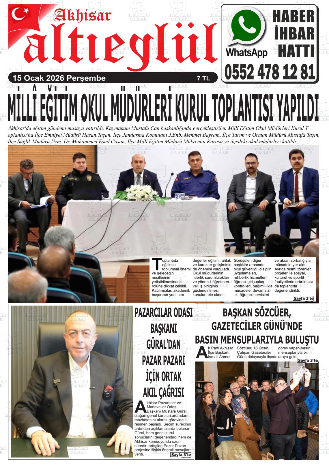 Manisa Akhisargundem 15.01.2026