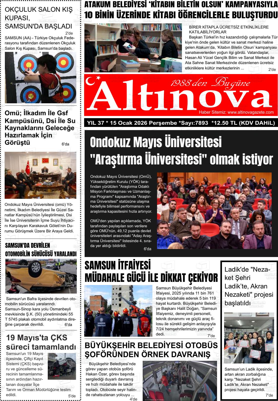 Samsun Altinova 15.01.2026