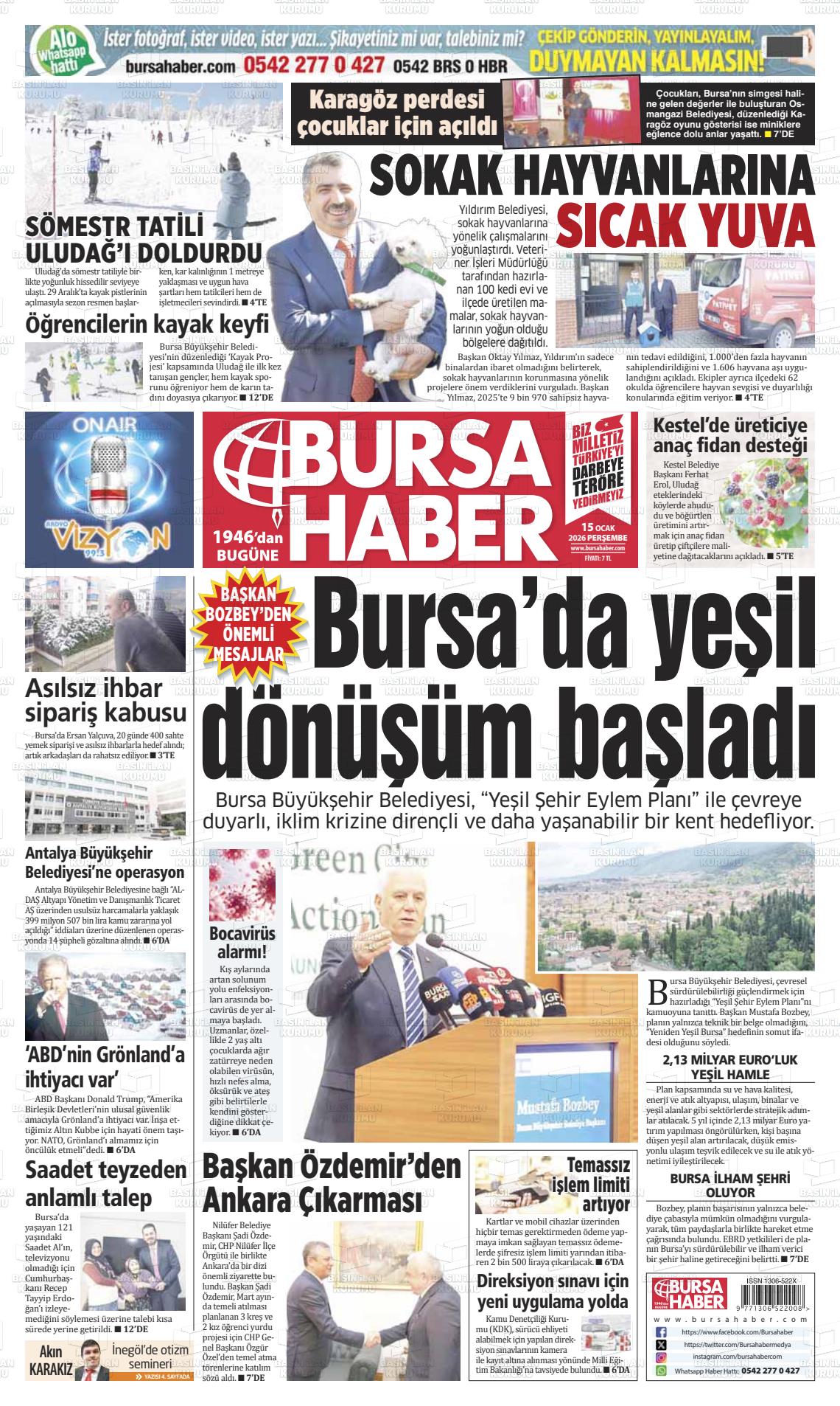 Bursa Haber 15.01.2026