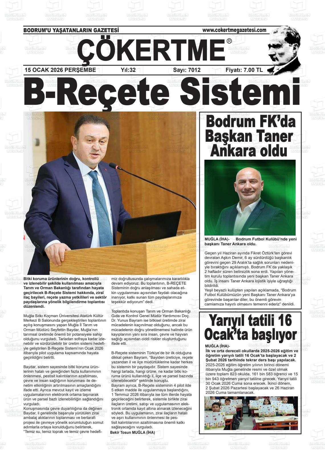 Mugla Cokertme 15.01.2026