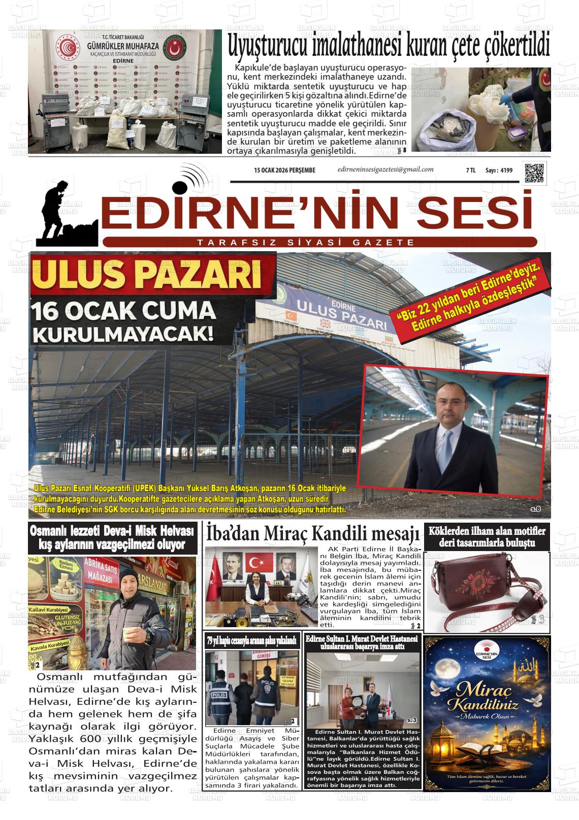 Edirne Star 15.01.2026