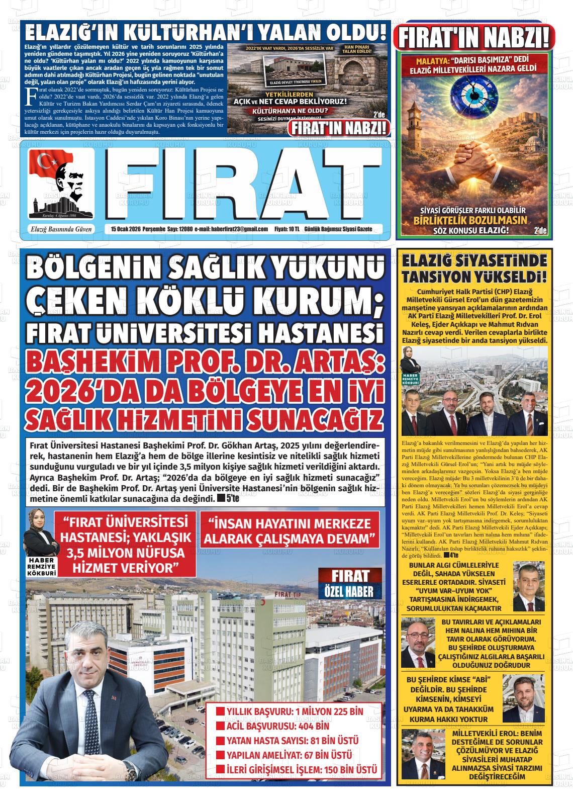 Elazig Firatgazetesi 15.01.2026