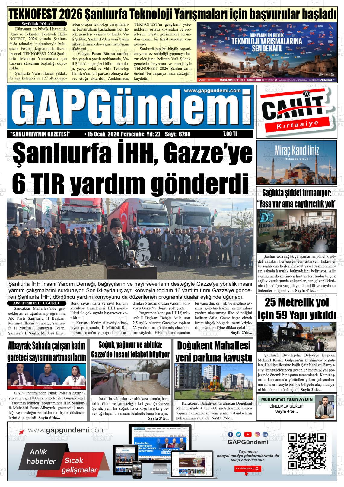 Sanliurfa Gapgundemi 15.01.2026