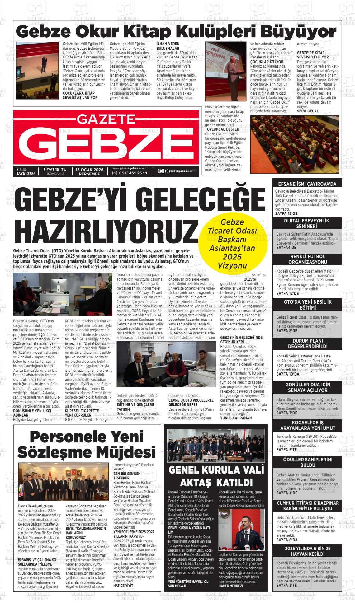 Kocaeli Gebze 15.01.2026