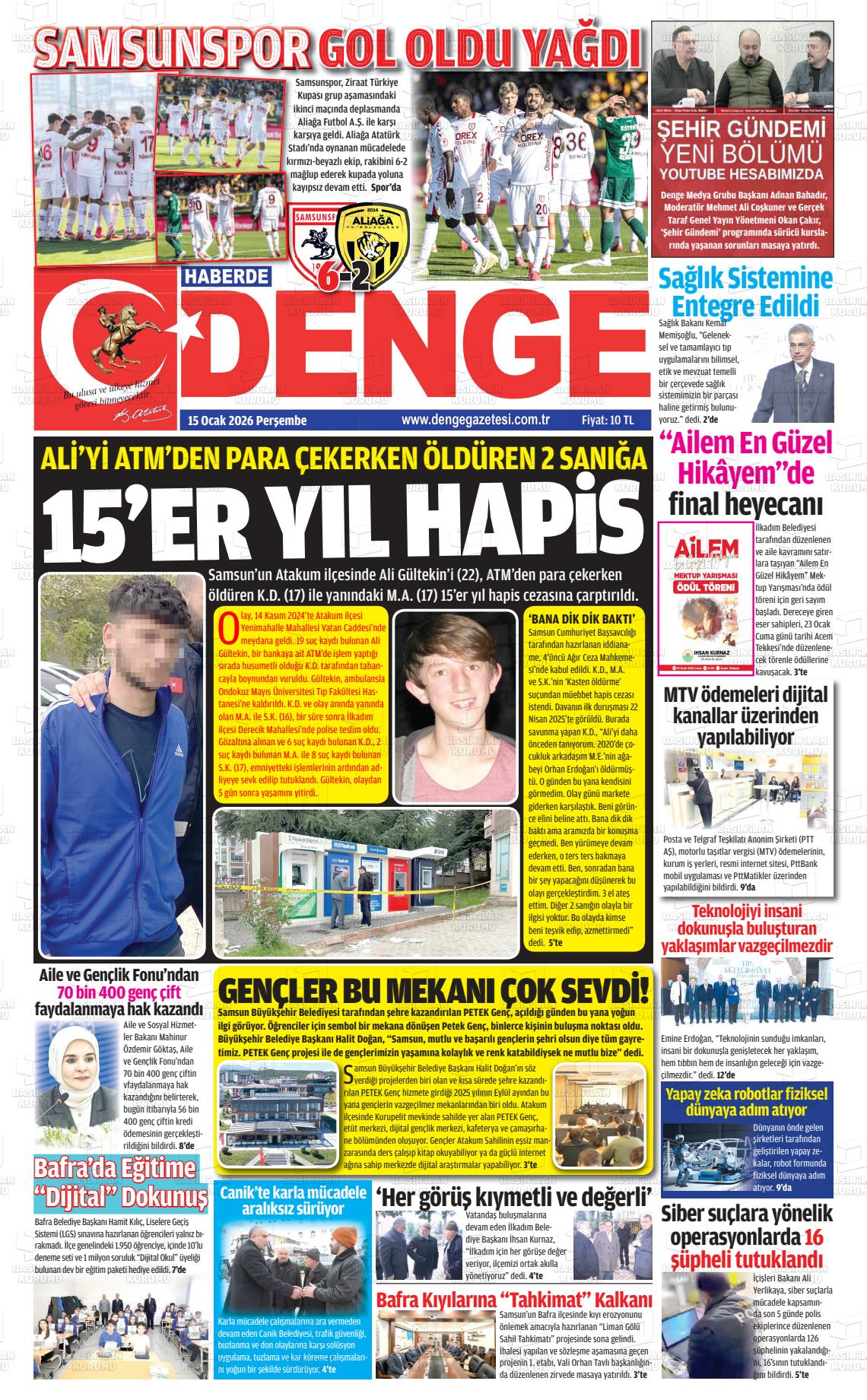 Samsun Haberdedenge 15.01.2026