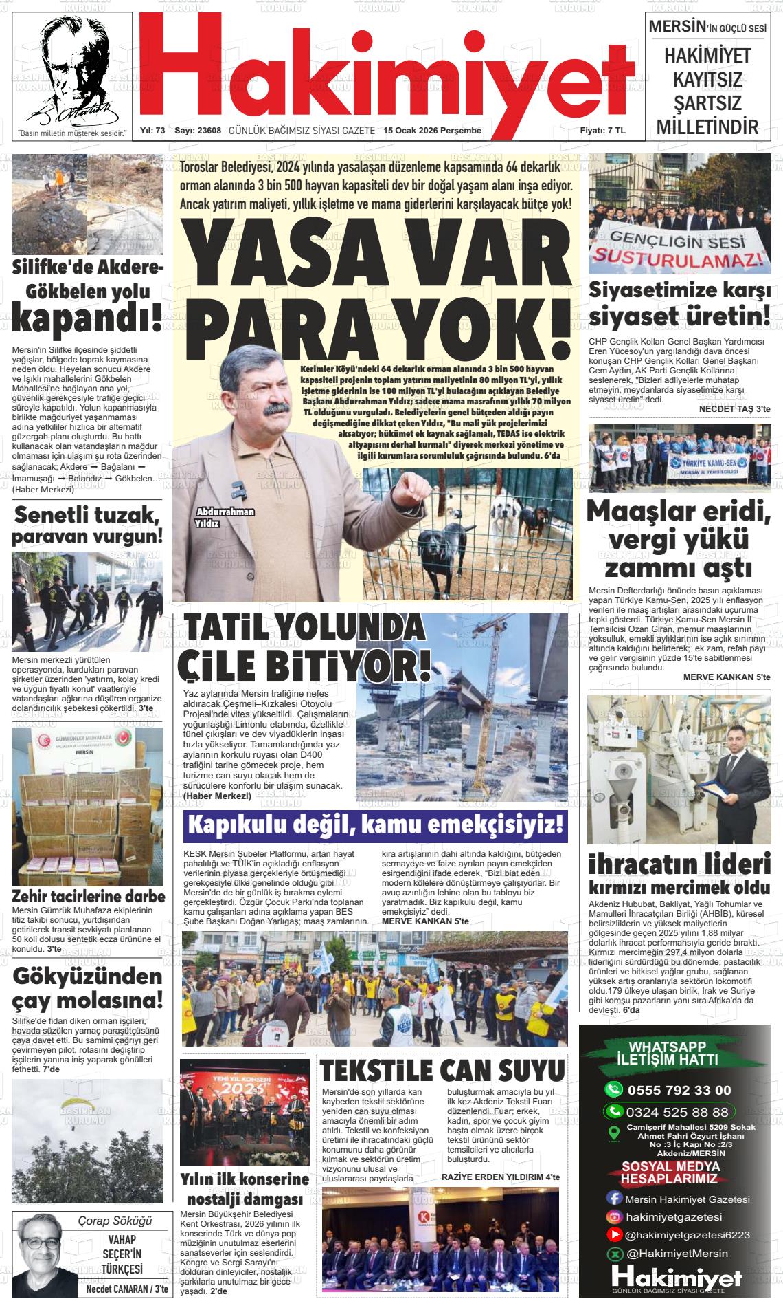 Konya Hakimiyet 15.01.2026