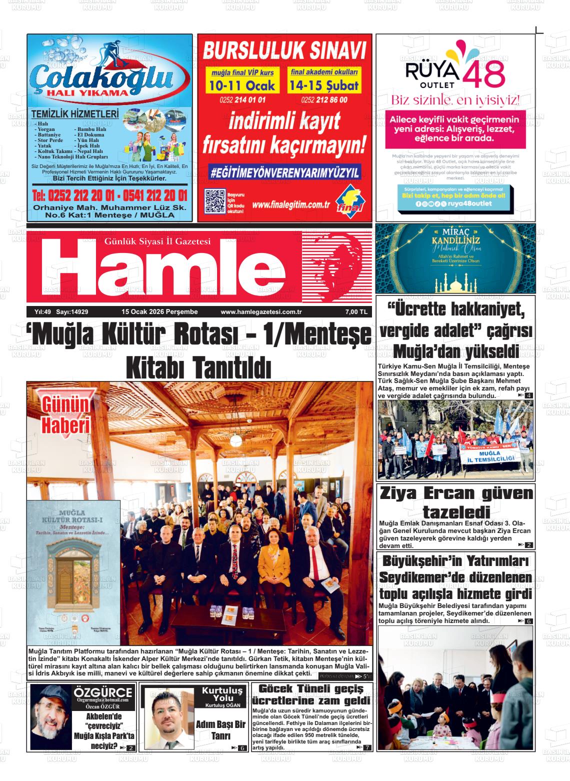 Mugla Hamle 15.01.2026