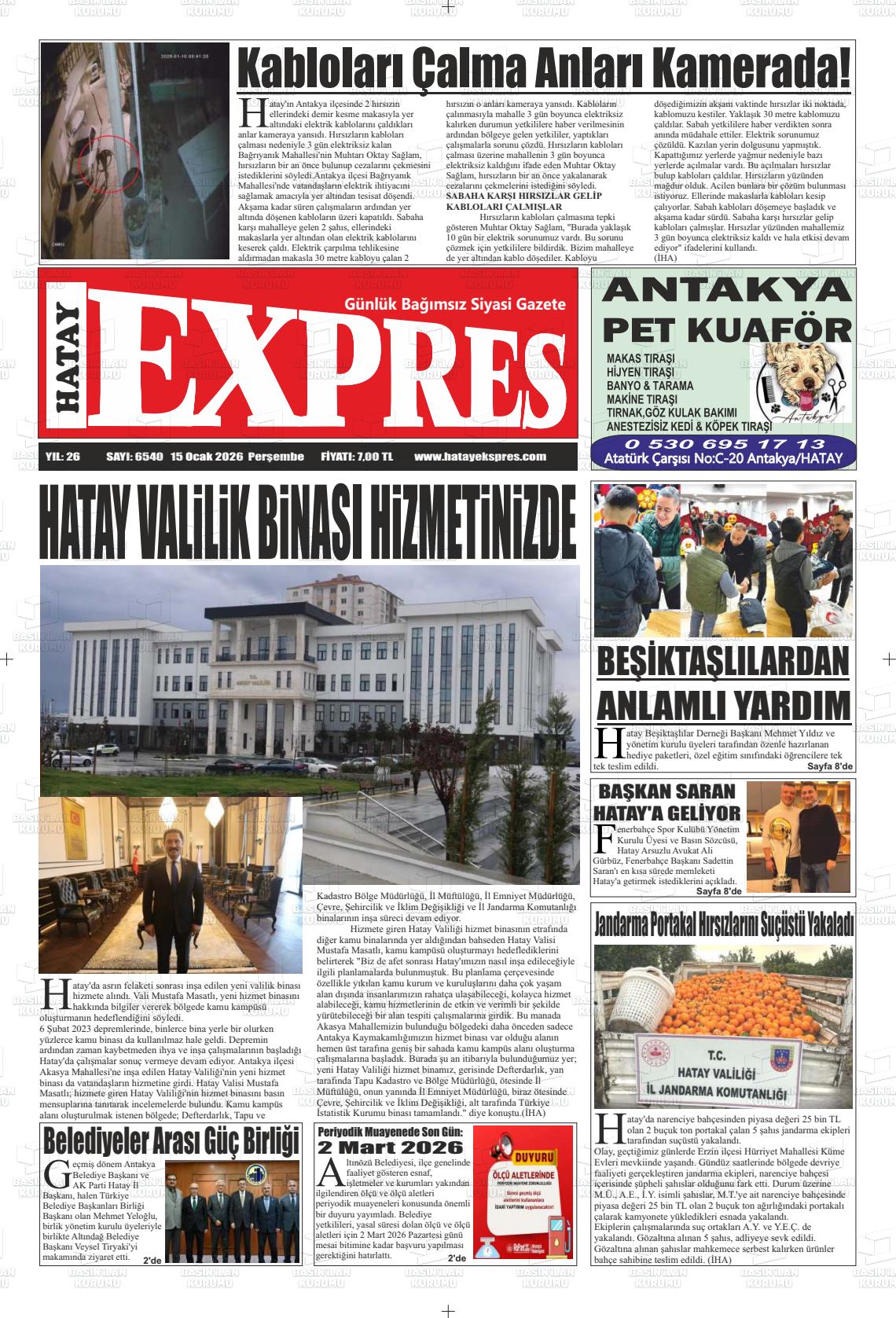 Hatay Expres 15.01.2026