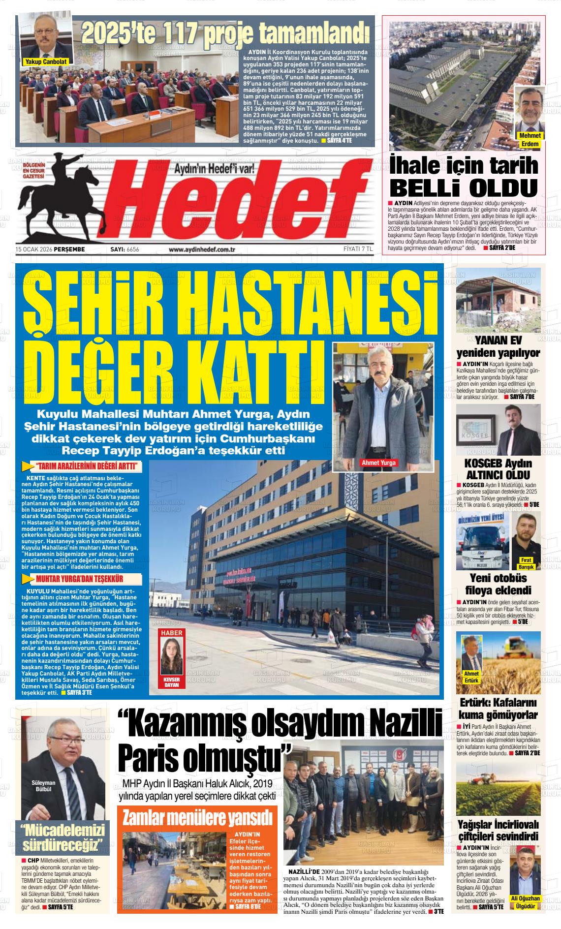 Canakkale Hedef 15.01.2026
