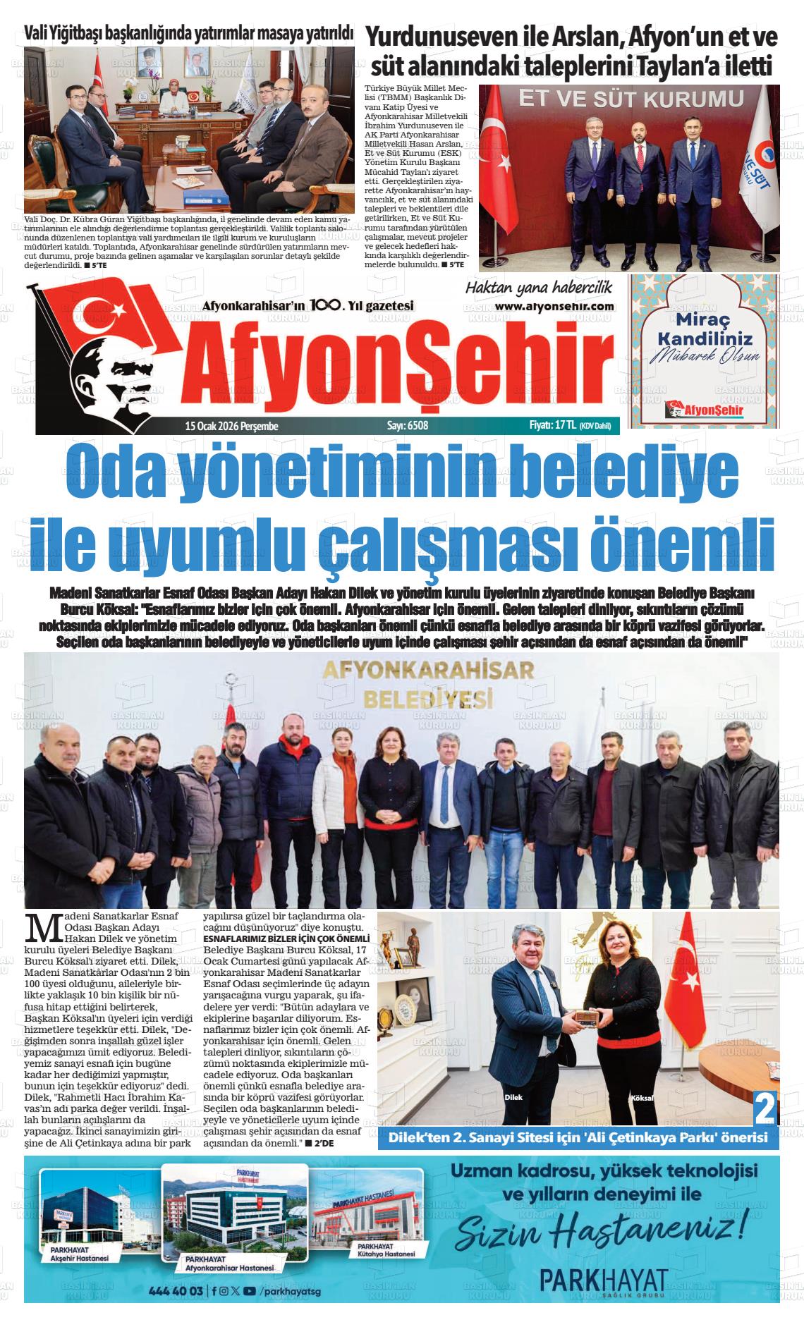 Afyonkarahisar Hisar 15.01.2026