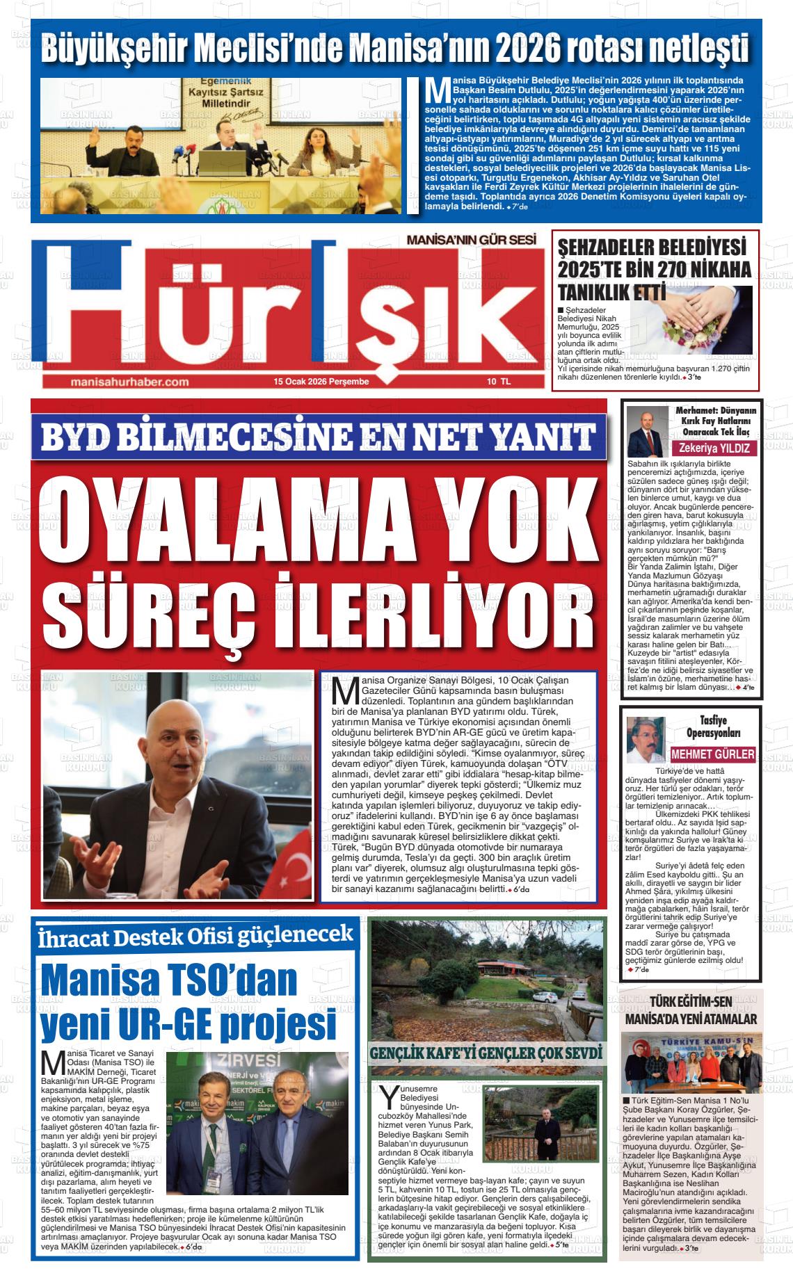 Manisa Hurisik 15.01.2026