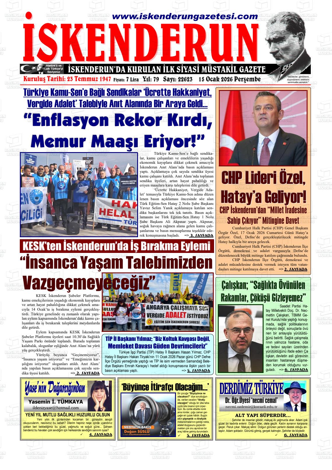 Hatay Iskenderun 15.01.2026