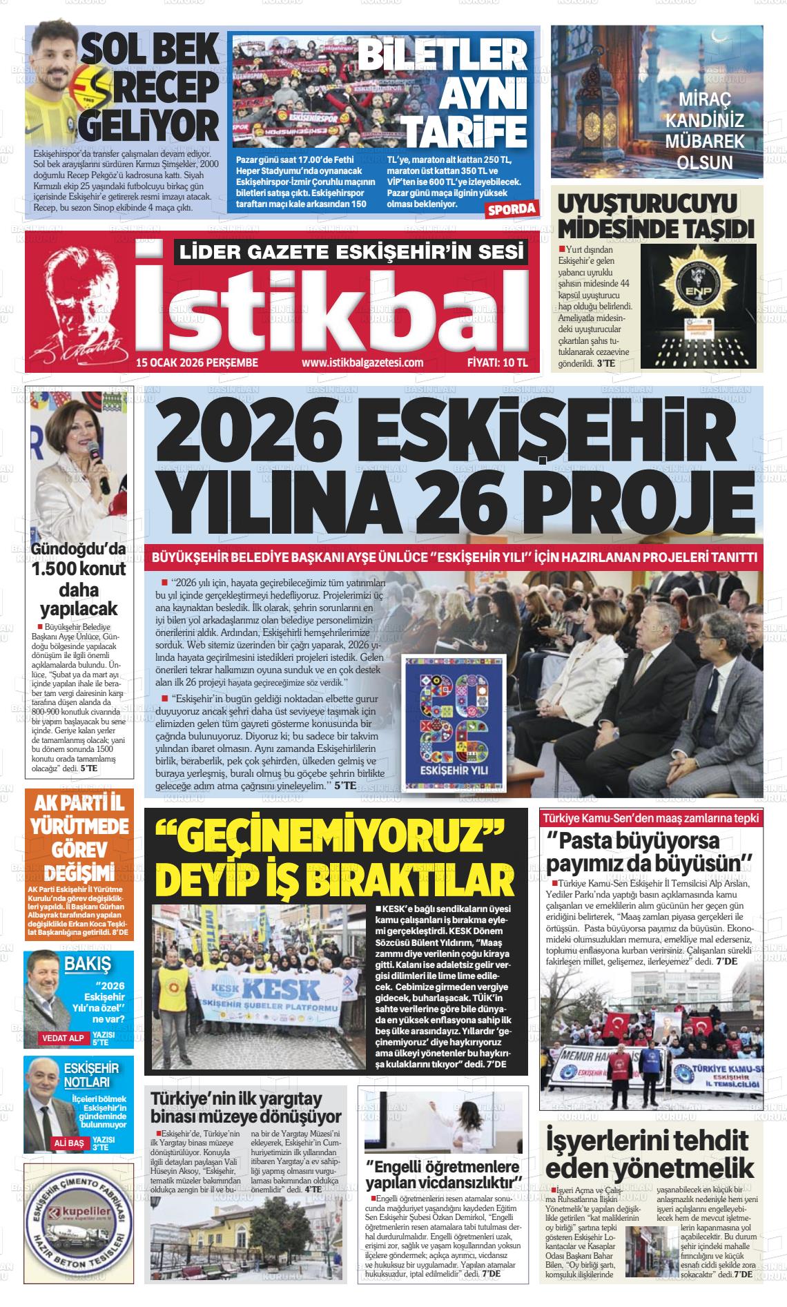 Eskisehir Istikbal 15.01.2026